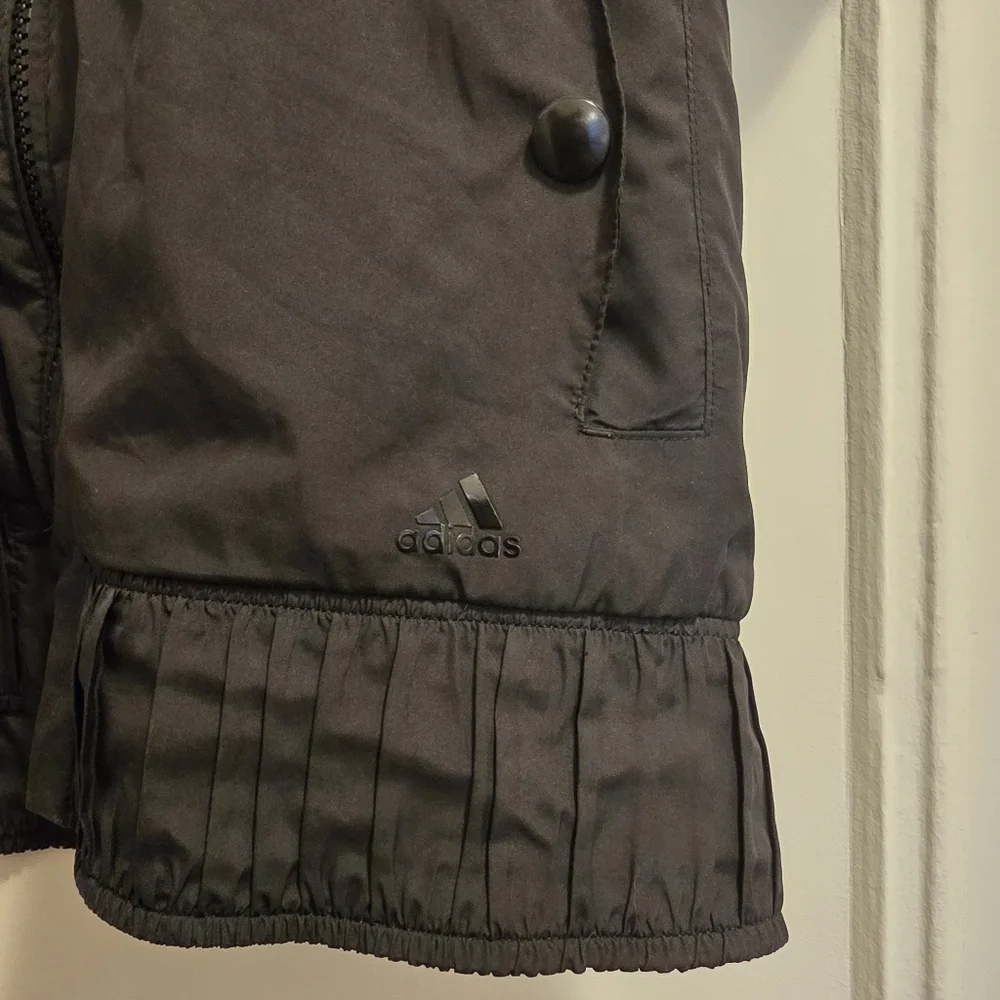 Adidas Climalite Full Zip Short Sleeve Black Runners Jacket - Sz Lg